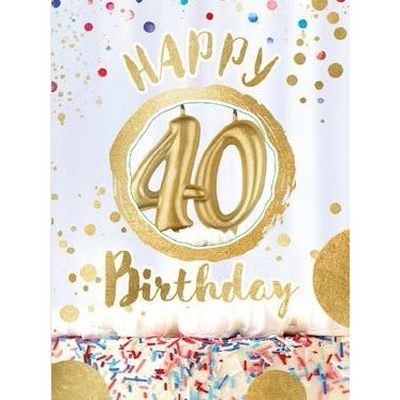 Soundkarte Geburtstag, 40.Geburtstag, DIN A4