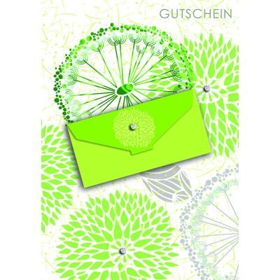 Klappkarte Geldbrief Gutschein, DIN C6