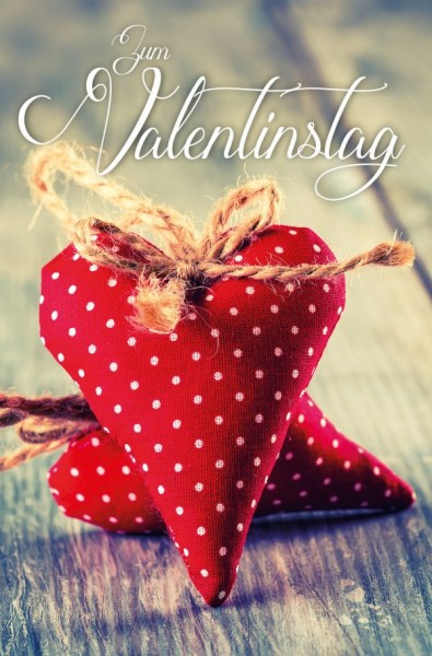 Klappkarte Liebe Valentinstag, DIN C6
