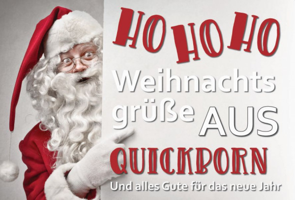 Klappkarte Weihnachten Wunsch-Stadt, C6 Querformat